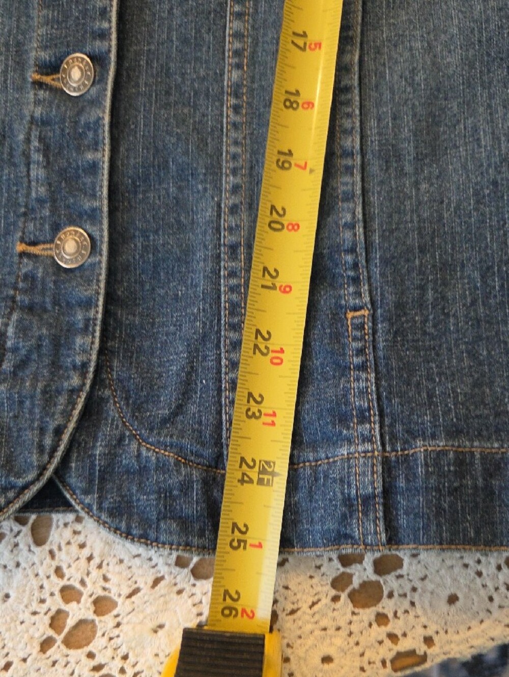 CJ Banks Women's Dark Blue Denim Jacket Size X - Picture 8 of 12